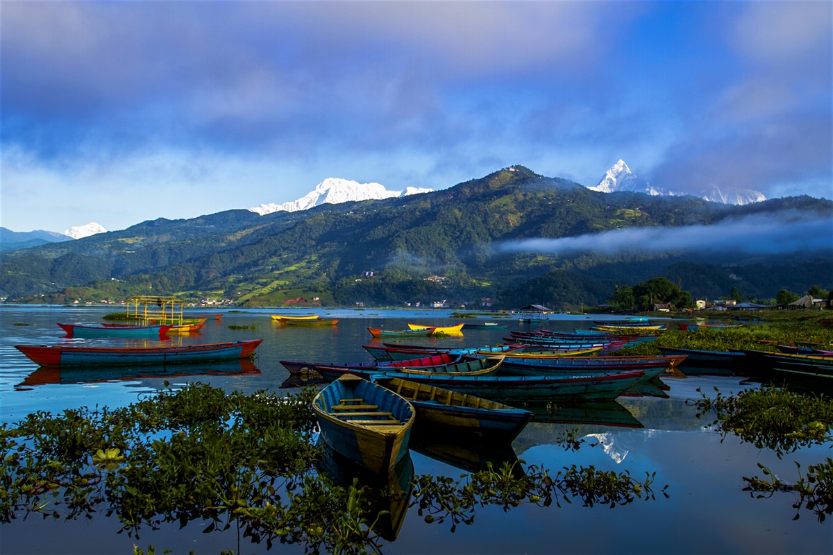 Boating at Phewa Lake